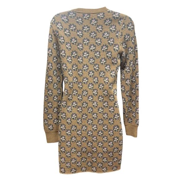 RACHEL COMEY 100% Alpaca Carine Floral Jacquard Sweaterdress NWT Size Small - Picture 8 of 11